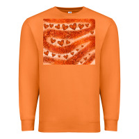 Carrot orange glitter heart Premium Sweatshirt - JahusDesignShop