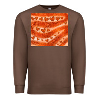 Chestnut orange glitter heart Premium Sweatshirt - JahusDesignShop