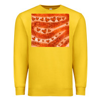 Lemon orange glitter heart Premium Sweatshirt - JahusDesignShop