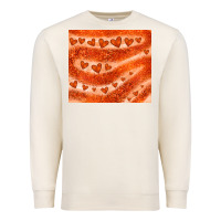 Sandshell orange glitter heart Premium Sweatshirt - JahusDesignShop