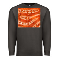 Smoke orange glitter heart Premium Sweatshirt - JahusDesignShop