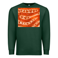 Sports Green orange glitter heart Premium Sweatshirt - JahusDesignShop