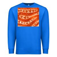 True Royal orange glitter heart Premium Sweatshirt - JahusDesignShop