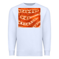 White orange glitter heart Premium Sweatshirt - JahusDesignShop