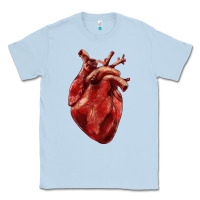 Dusty Blue Anatomical heart Classic Tee - RanaPortraitStore