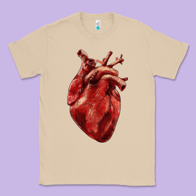 Anatomical Heart Classic Tee Designed By Ranaportraitstore