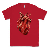 Red Anatomical heart Classic Tee - RanaPortraitStore