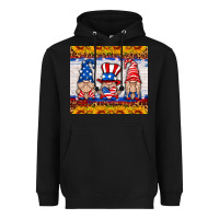 Black usa gnome Heavyweight Hoodie - HRA Design Shop