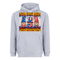 Heather Grey usa gnome Heavyweight Hoodie - HRA Design Shop