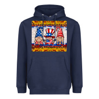 Navy usa gnome Heavyweight Hoodie - HRA Design Shop