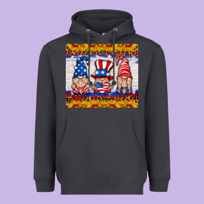 Usa Gnome Heavyweight Hoodie Designed By Hra Design Shop