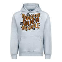 Heather Grey doggos over people Urban Hoodie - MaliasSmallBusiness