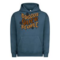 Pigment Midnight Navy doggos over people Urban Hoodie - MaliasSmallBusiness
