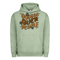 Pigment Oil Green doggos over people Urban Hoodie - MaliasSmallBusiness