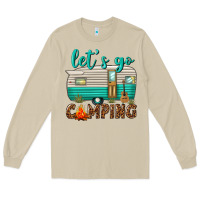Mushroom lets go camping Long Sleeve Tee - texasbilliewilder