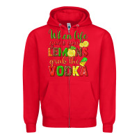Red when life gives you lemons grab the vodka Zipper Hoodie - texasbilliewilder
