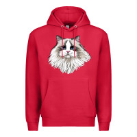 Cardinal Ragdoll Face Cat Premium Hoodie - LillyAllenDesigns