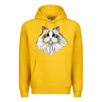 Lemon Ragdoll Face Cat Premium Hoodie - LillyAllenDesigns
