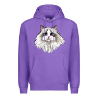 Ragdoll Face Cat Premium Hoodie | Teevron