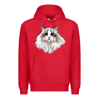 Red Ragdoll Face Cat Premium Hoodie - LillyAllenDesigns