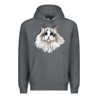 Rock Ragdoll Face Cat Premium Hoodie - LillyAllenDesigns