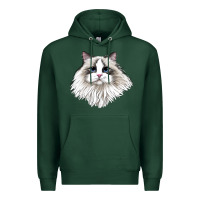 Sports Green Ragdoll Face Cat Premium Hoodie - LillyAllenDesigns