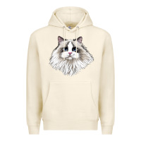 Tofu Ragdoll Face Cat Premium Hoodie - LillyAllenDesigns