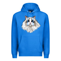 True Royal Ragdoll Face Cat Premium Hoodie - LillyAllenDesigns