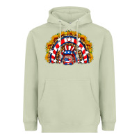 Matcha usa gnome sunflower rainbow Heavyweight Hoodie - HRA Design Shop