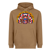 Toasted Coconut usa gnome sunflower rainbow Heavyweight Hoodie - HRA Design Shop