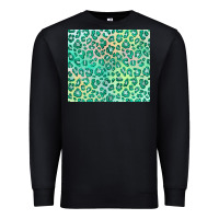 Black green leopard glitter Premium Sweatshirt - JahusDesignShop