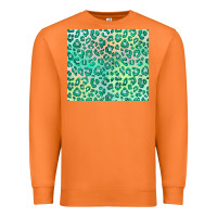 Carrot green leopard glitter Premium Sweatshirt - JahusDesignShop