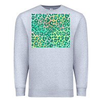 Heather Grey green leopard glitter Premium Sweatshirt - JahusDesignShop