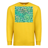 Lemon green leopard glitter Premium Sweatshirt - JahusDesignShop