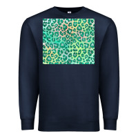 Navy green leopard glitter Premium Sweatshirt - JahusDesignShop