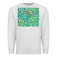 Oatmeal Heather green leopard glitter Premium Sweatshirt - JahusDesignShop