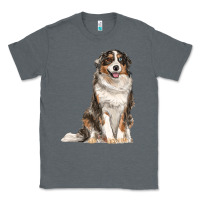 Charcoal Heather Australian shepherd Classic Tee - RanaPortraitStore