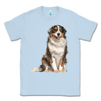 Dusty Blue Australian shepherd Classic Tee - RanaPortraitStore