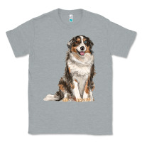 Heather Grey Australian shepherd Classic Tee - RanaPortraitStore