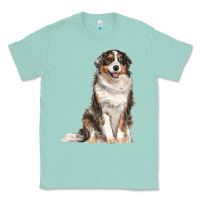 Seafoam Australian shepherd Classic Tee - RanaPortraitStore
