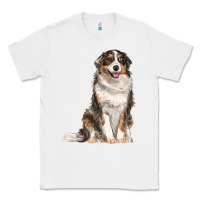 White Australian shepherd Classic Tee - RanaPortraitStore