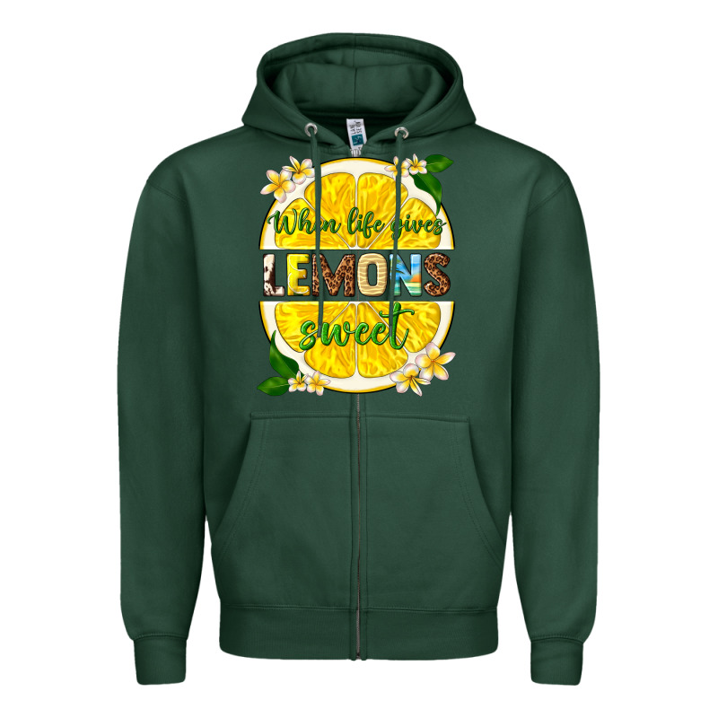 When Life Gives Lemons Sweet Zipper Hoodie by texasbilliewilder | Teevron