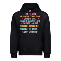 Black let them Urban Hoodie - MaliasSmallBusiness