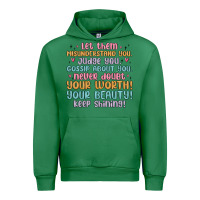 Emerald let them Urban Hoodie - MaliasSmallBusiness