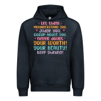 Navy let them Urban Hoodie - MaliasSmallBusiness