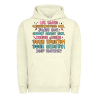 Pigment Pistachio let them Urban Hoodie - MaliasSmallBusiness