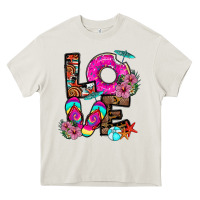 Cream Love Summer Heavy Core Tee - CowhideDigitalArt