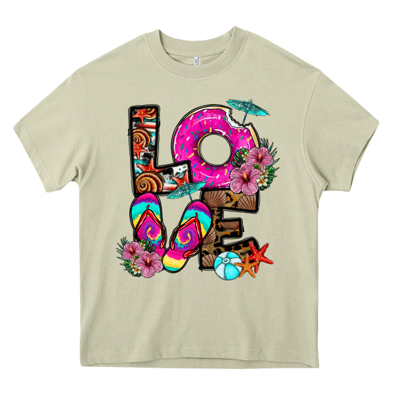 Love Summer Heavy Core Tee by CowhideDigitalArt | Teevron