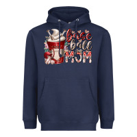 Navy baseball mom coffee Heavyweight Hoodie - RacoonDesign