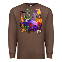 Chestnut zombie nurse   halloween Premium Sweatshirt - AdoDesignShop